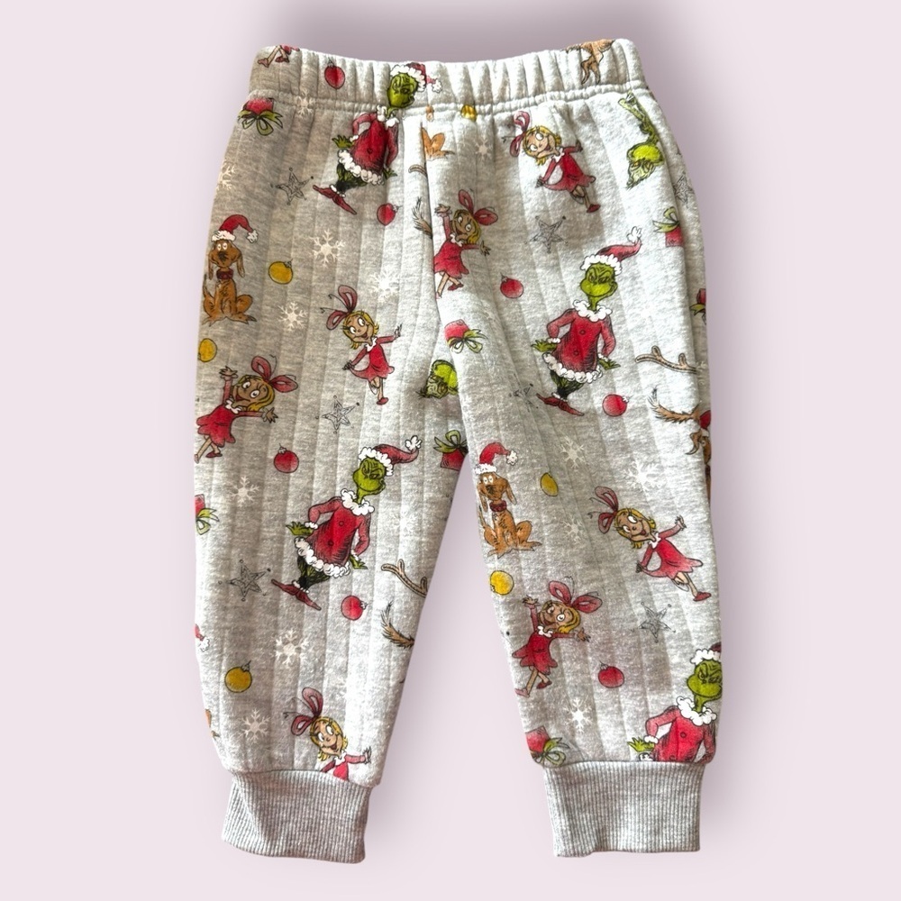 Grinch Holiday Jogger Pants Christmas Print Toddler 12M